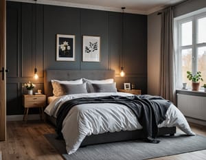 Фото спальни в скандинавском стиле