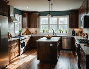 Планировка кухни в частном доме